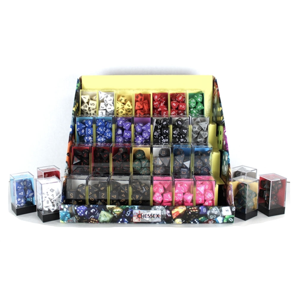 Chessex Opaque Polyhedral Dice Set (Box of 50)
