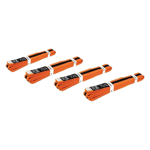 Yamasaki Coloured Martial Arts Belts w/ Black Stripe (Orange)