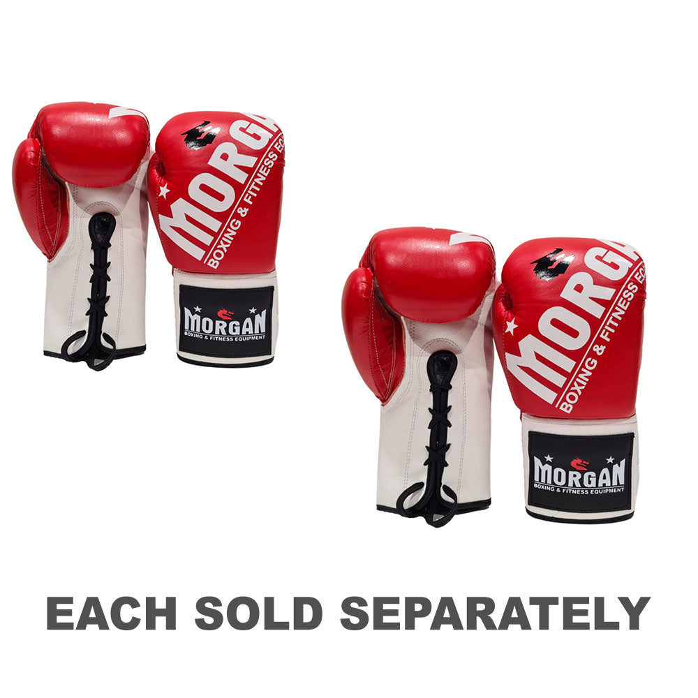 Morgan V2 Fight Night Boxing Gloves (Red/White)