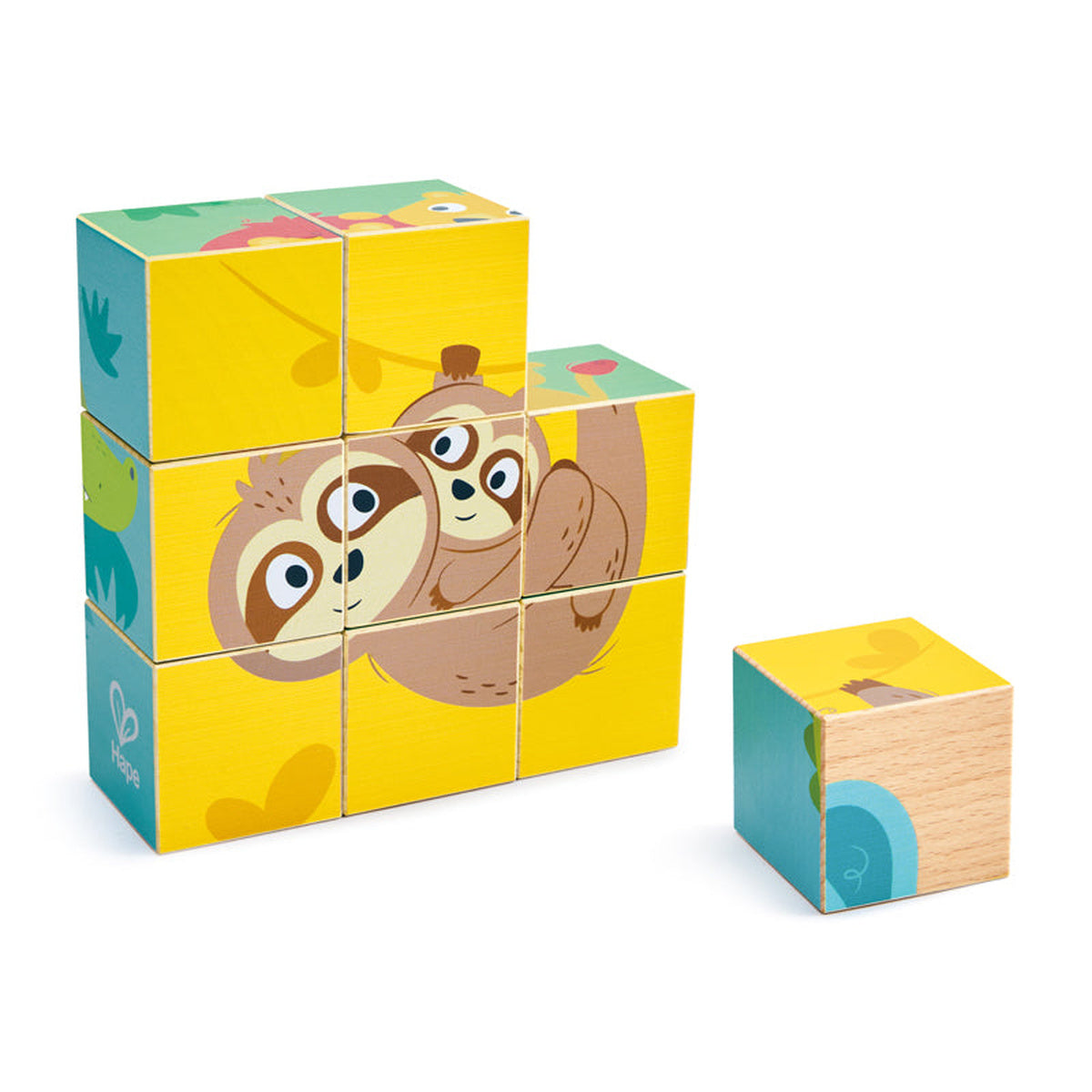 Hape Wild Wooden Blocks Puzzle