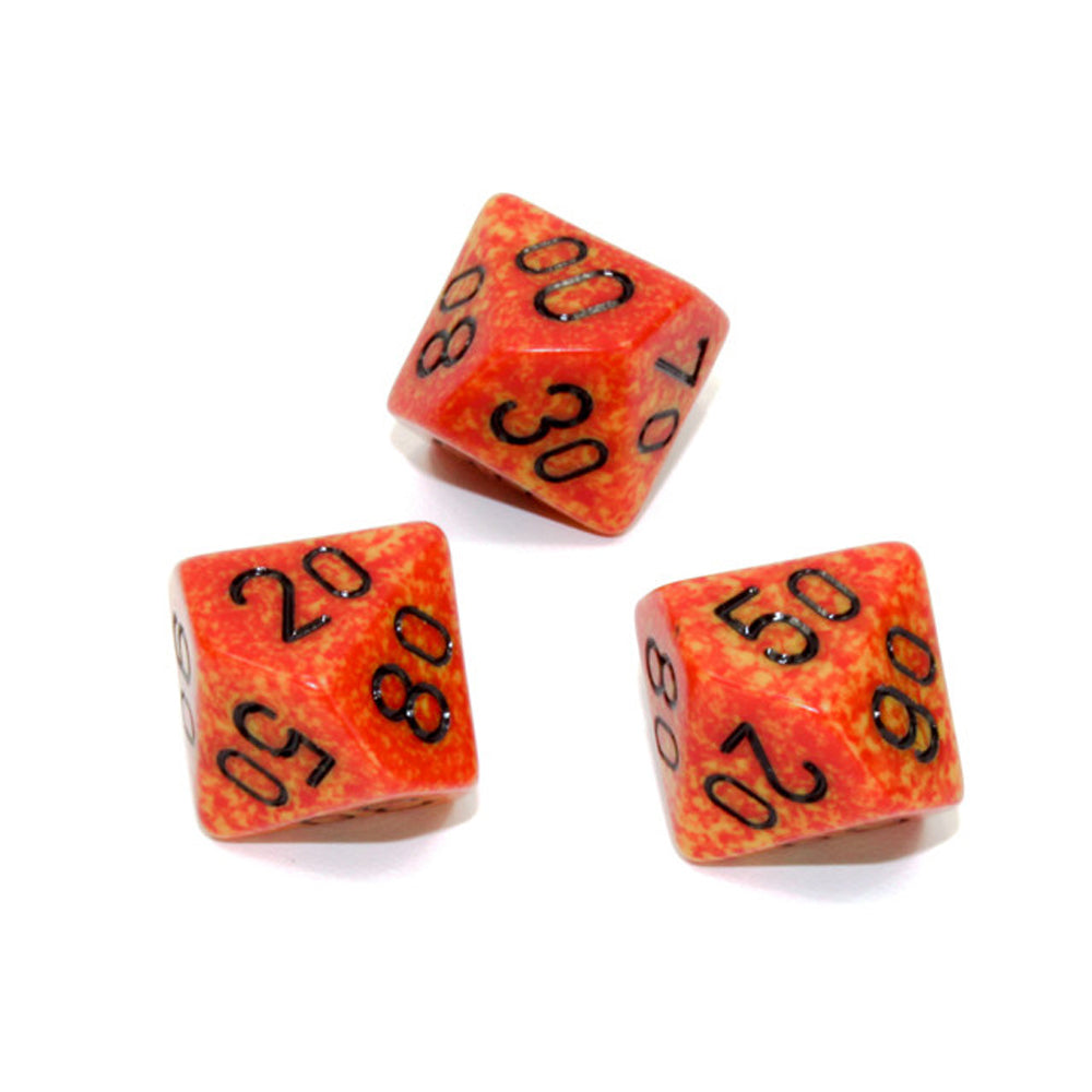 Chessex Tens 10 Dice Speckled Polyhedral