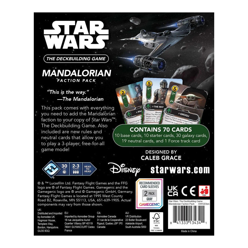 Star Wars the Deckbuilding Game Mandalorian Faction Pack