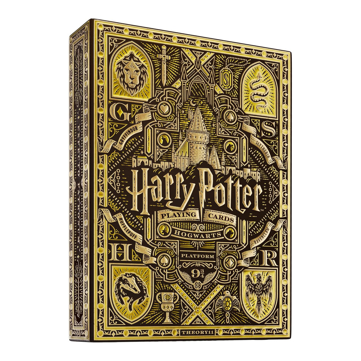 theory11 Harry Potter Yellow Playing Cards