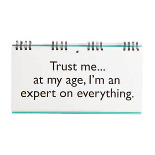 Senior Moments Wisdom Flip Book