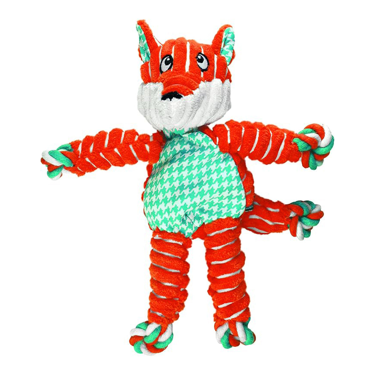 Kong Holiday Floppy Knots Fox Dog Toy (Small/Medium)