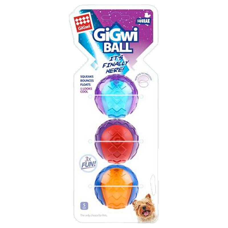 Gigwi Squeaker Ball Dog Toy (Small)