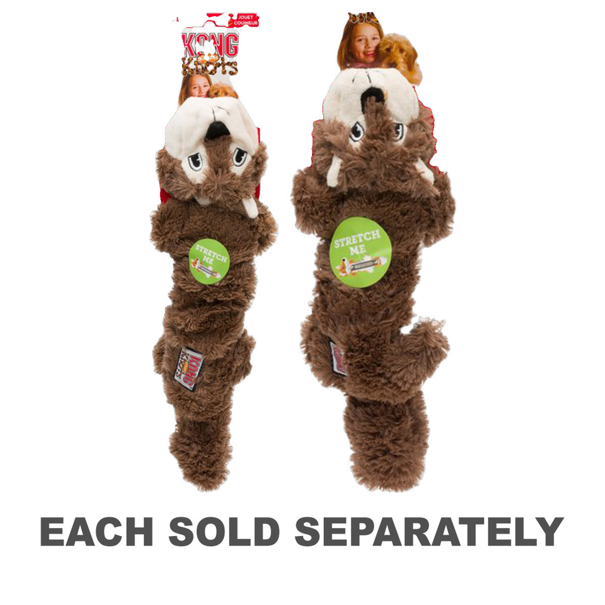Kong Scrunch Knots Toy Squirrel