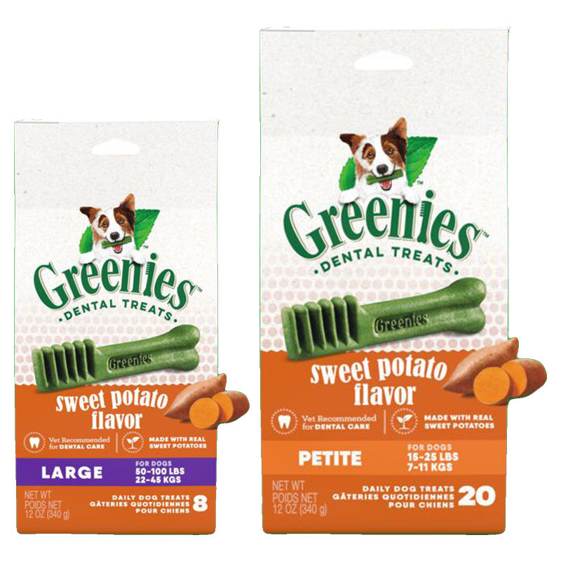 Greenies Sweet Potato Dog Treat Pack 340g