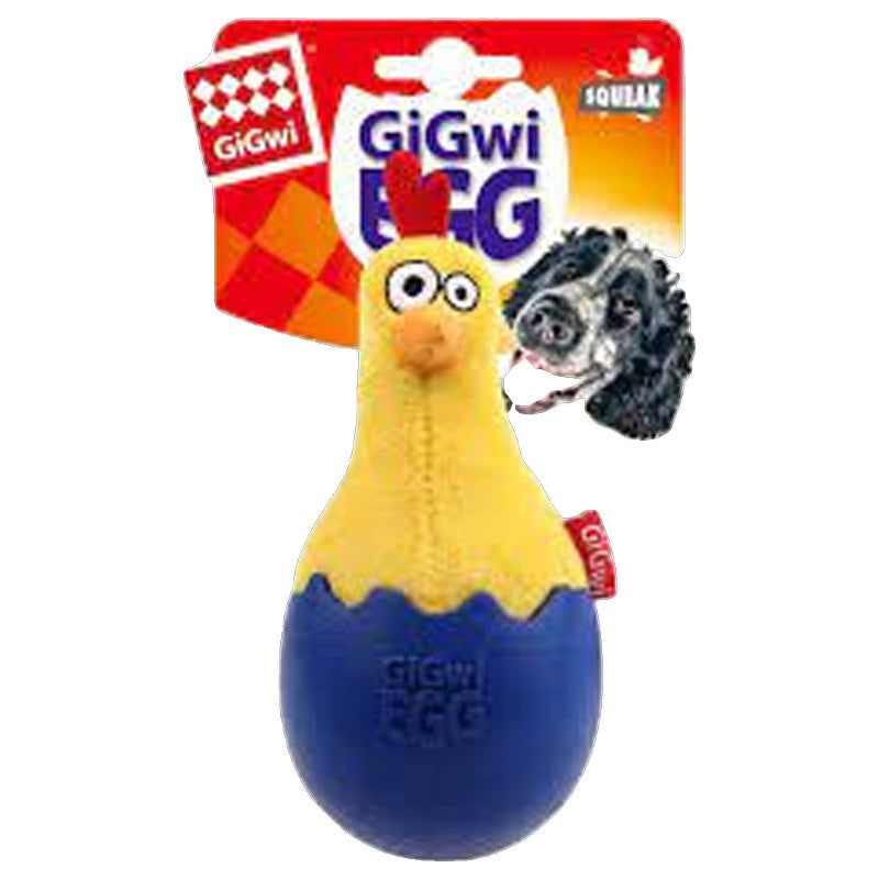 Gigwi Egg Wobble Fun Dog Toy