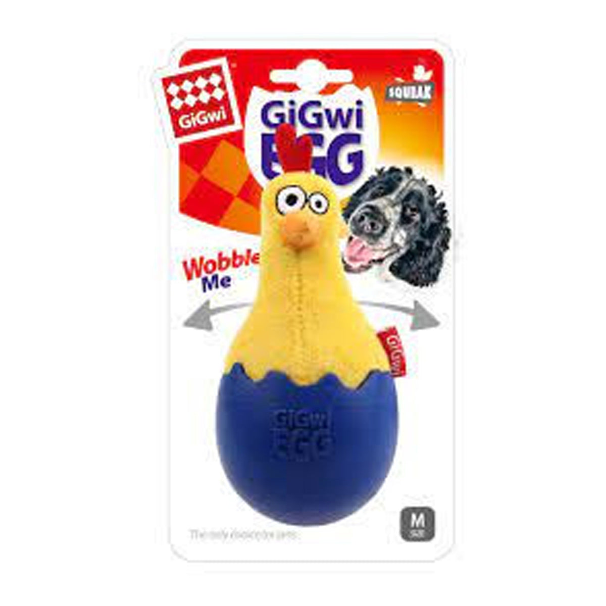 Gigwi Egg Wobble Fun Dog Toy