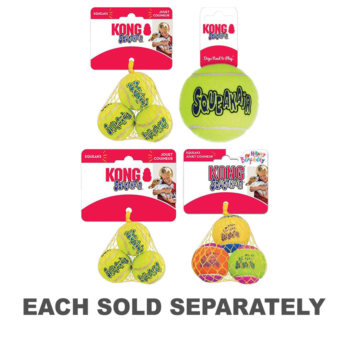 Kong Airdog Squeaker Balls