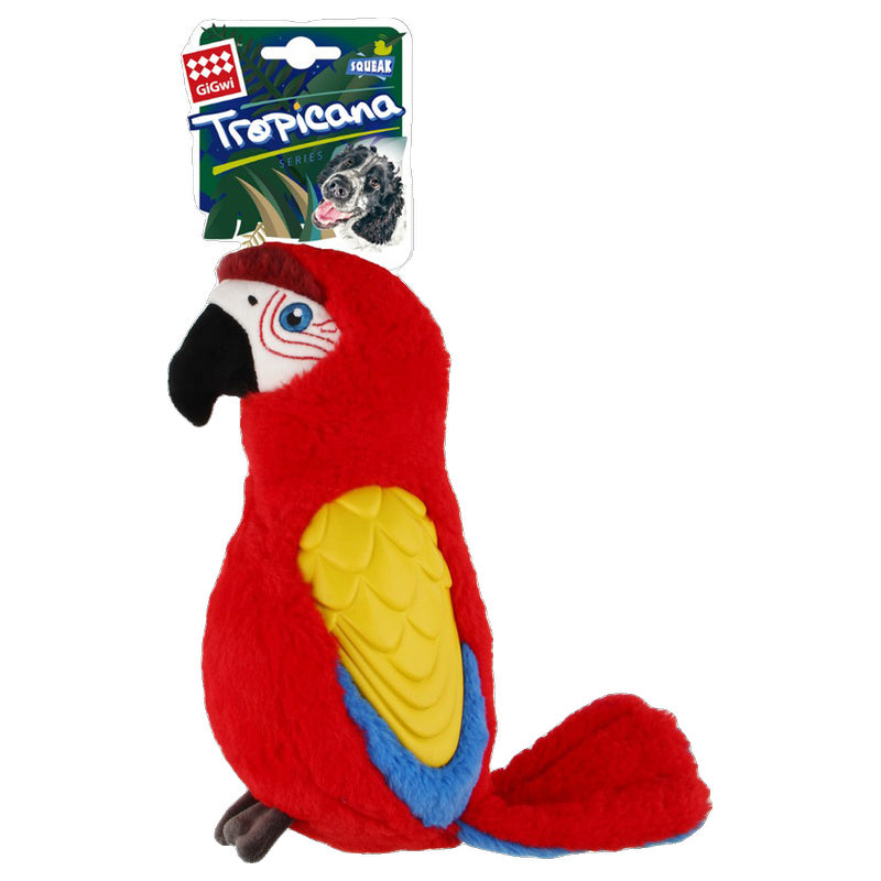 Gigwi Tropicana Parrot Dog Toy