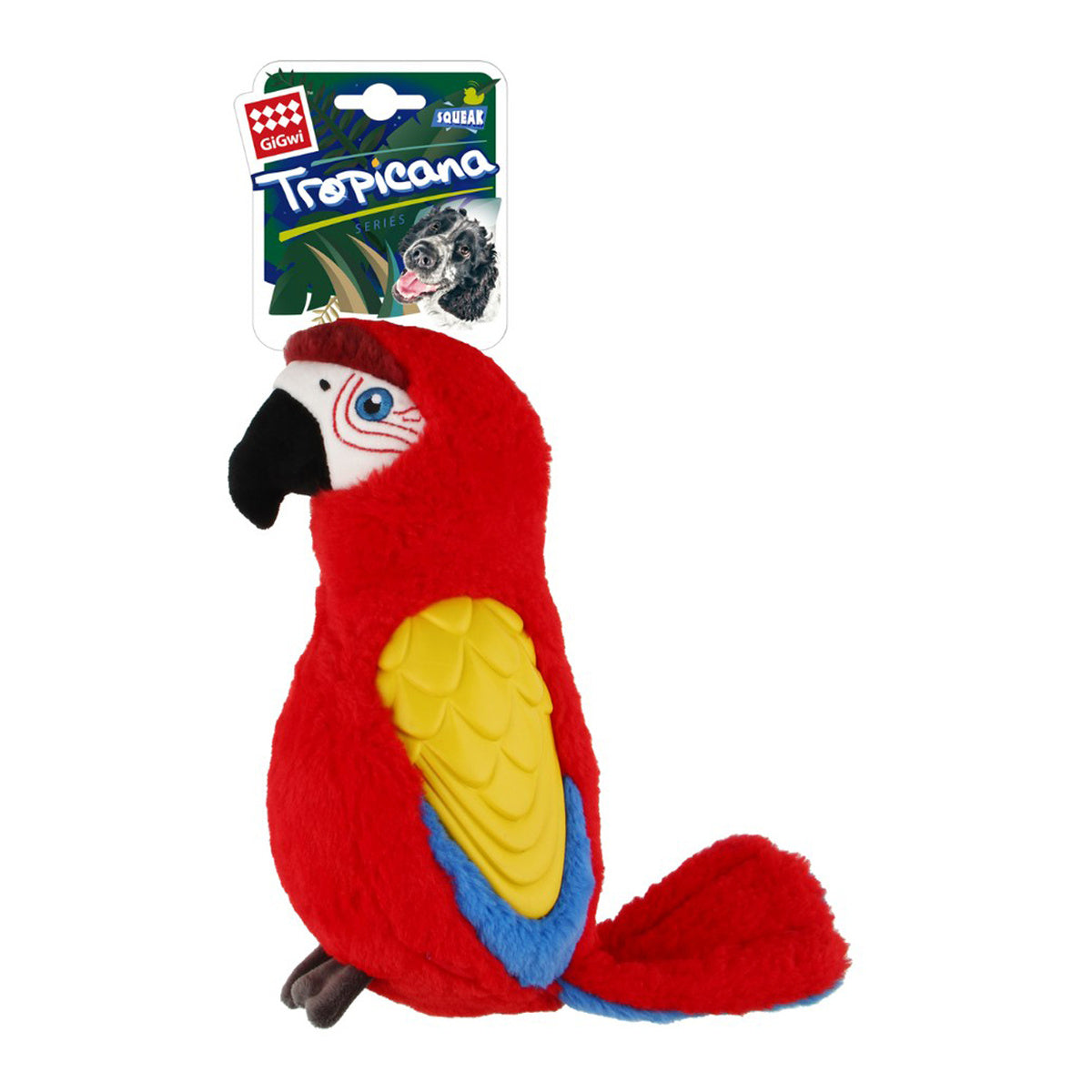 Gigwi Tropicana Parrot Dog Toy