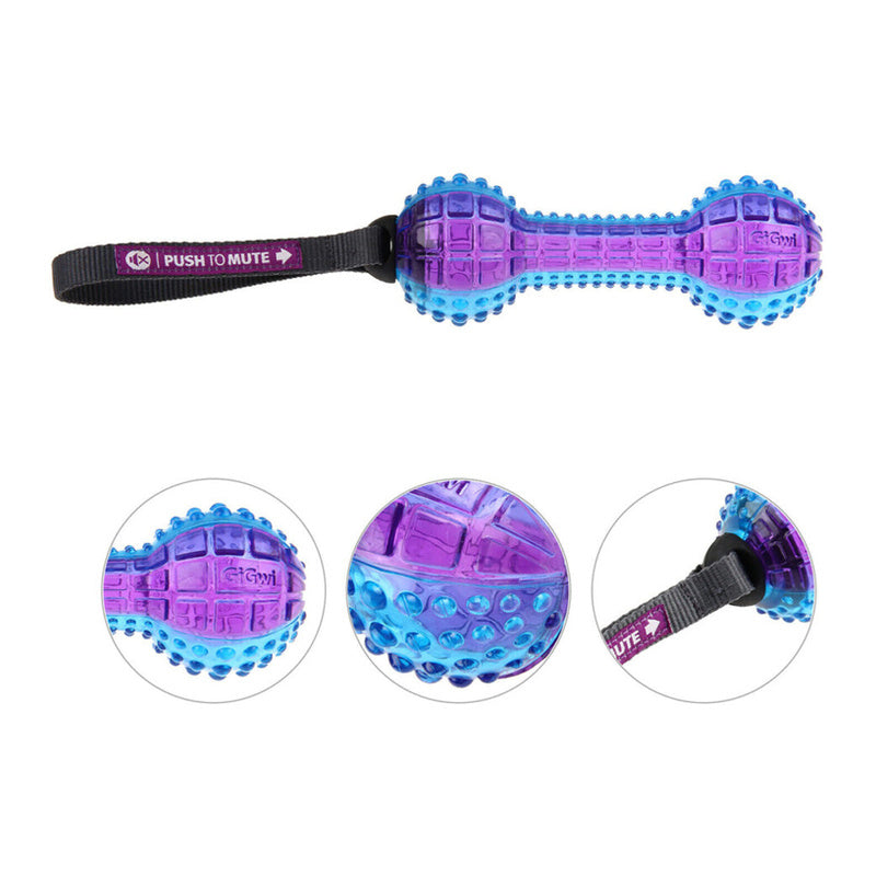Gigwi Dumble Push to Mute Dog Toy (Purple/Blue)