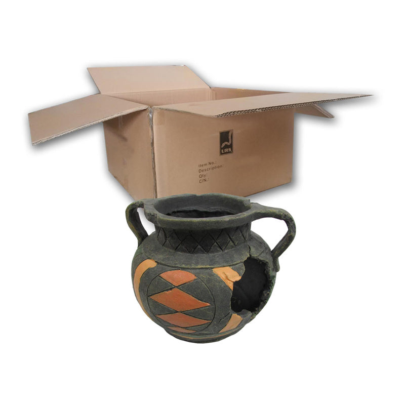 iPetz Broken Round Pot Reptile Accessory (18x16x16cm)