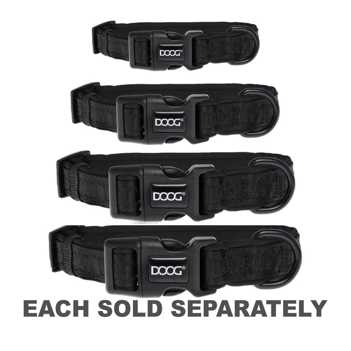 Doog Neosport Neoprene Dog Collar (Black)
