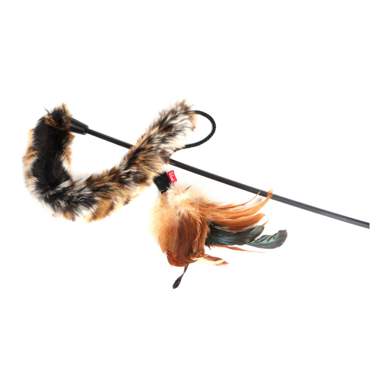 Gigwi Feather Teaser Catwand with Natural Feather Plush Tail