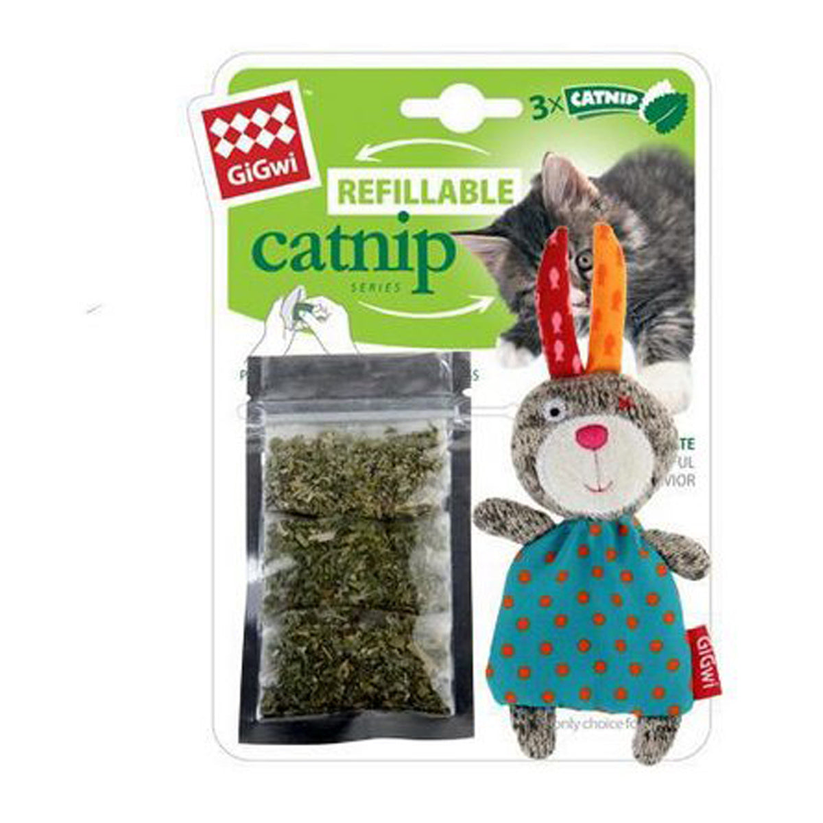 Gigwi Refillable Catnip Teabags