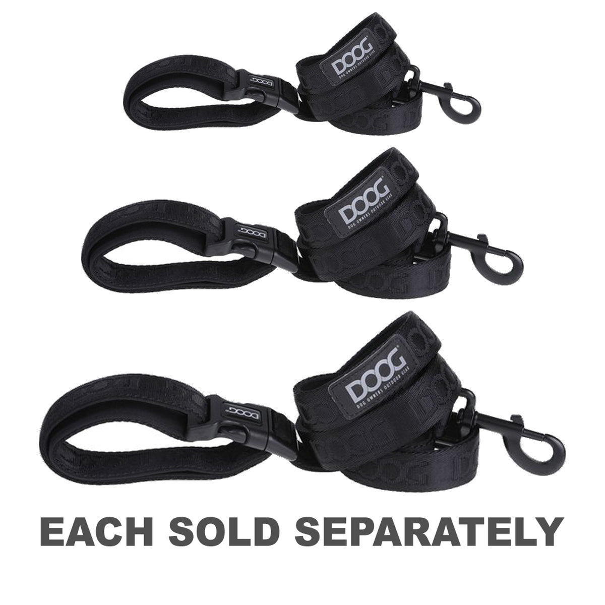 Doog Neosport Neoprene Dog Leash (Black)