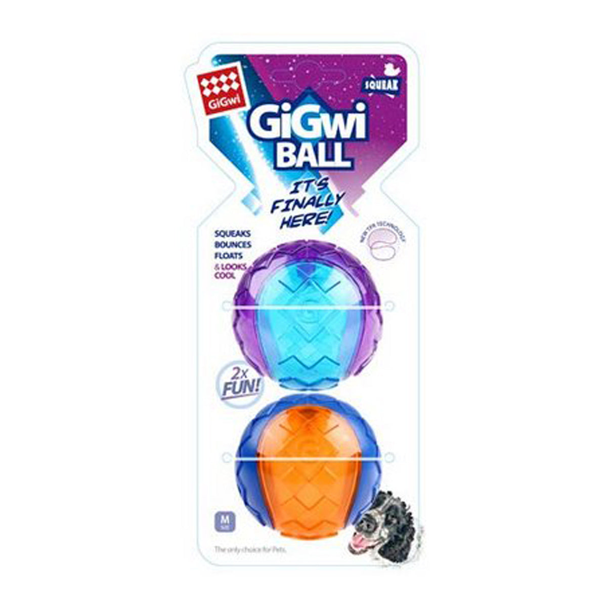Gigwi Squeaker Ball Dog Toy (Medium)