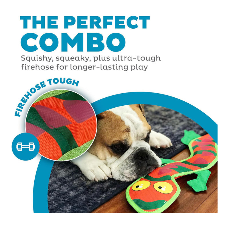 Outward Hound Orange Exotic Lizard Fire Biterz Toy (Large)