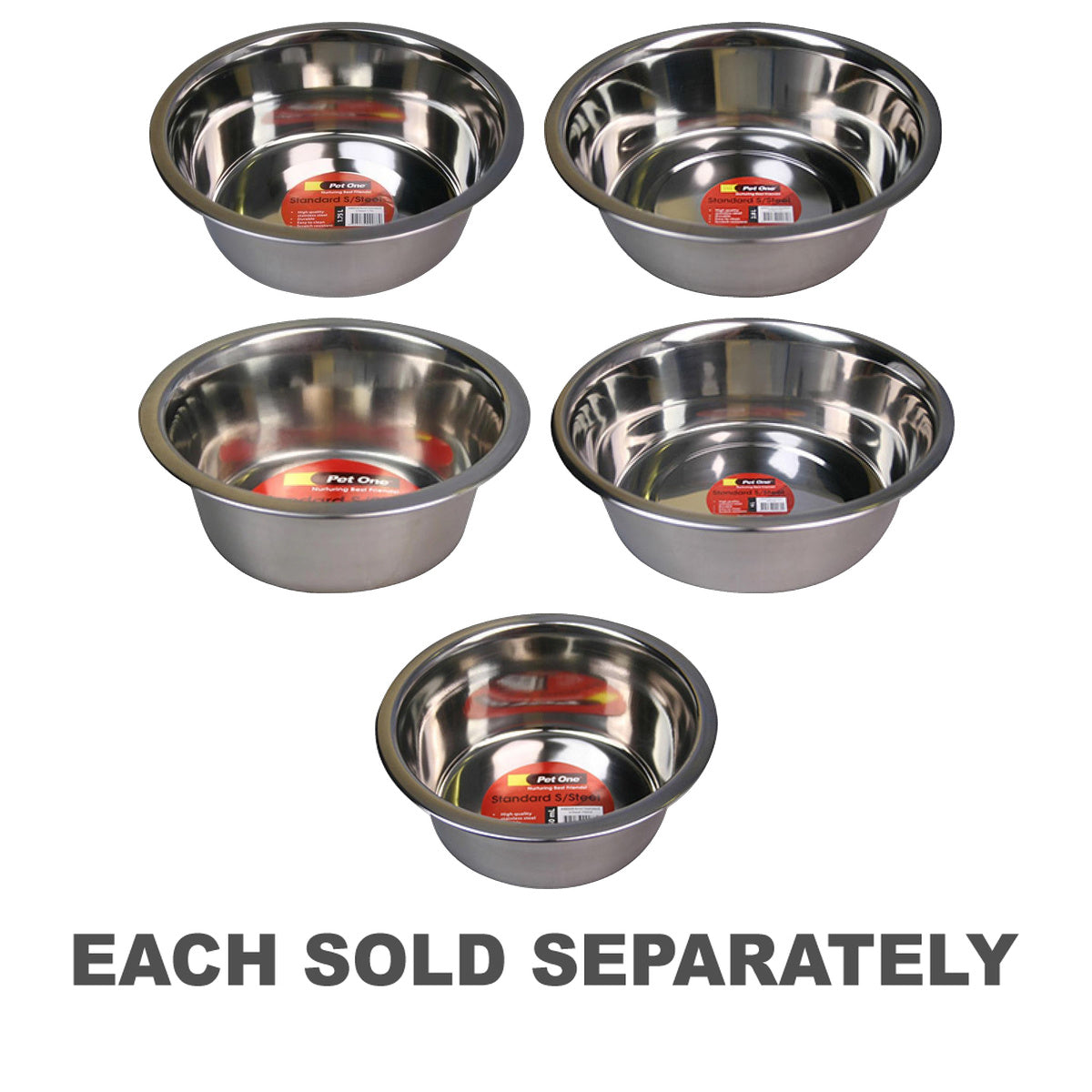Pet One Standard Stainless Steel Bowl