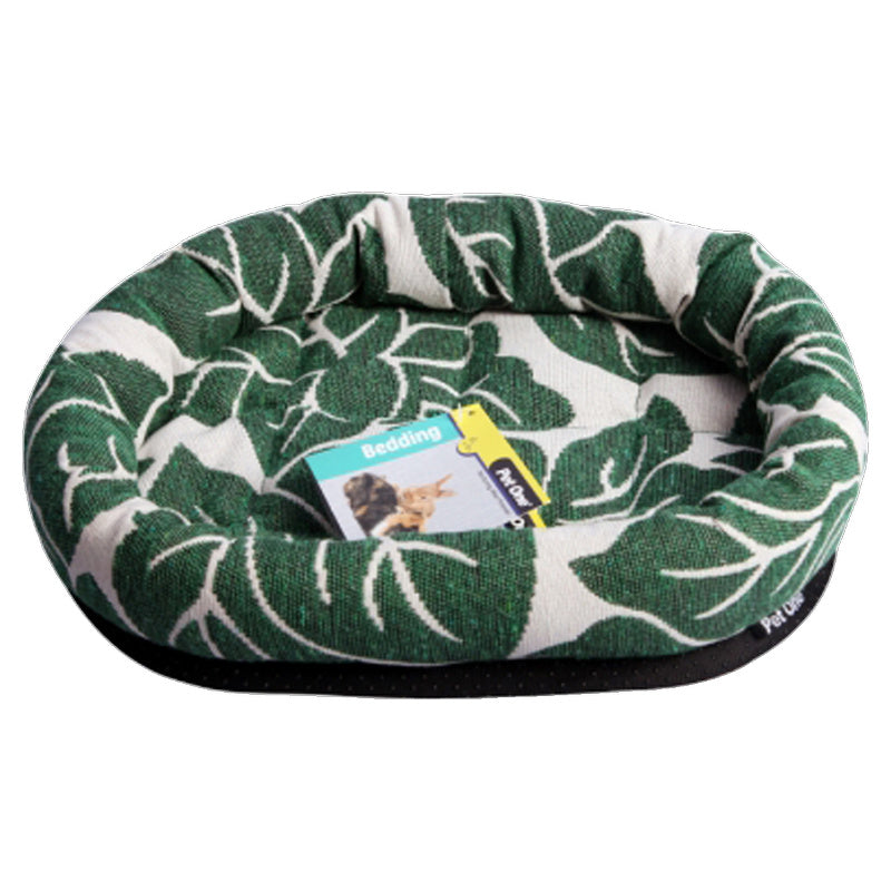 Pet One Small Lounger Tropical Leaf Bed