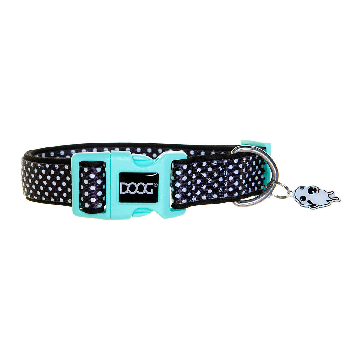 Doog Pongo Collar (Black with White Spots)