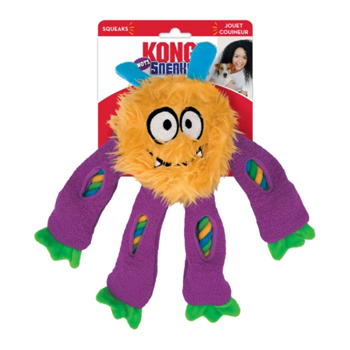 Kong Sneakerz Knots Dog Toy (1pc Ranodm)