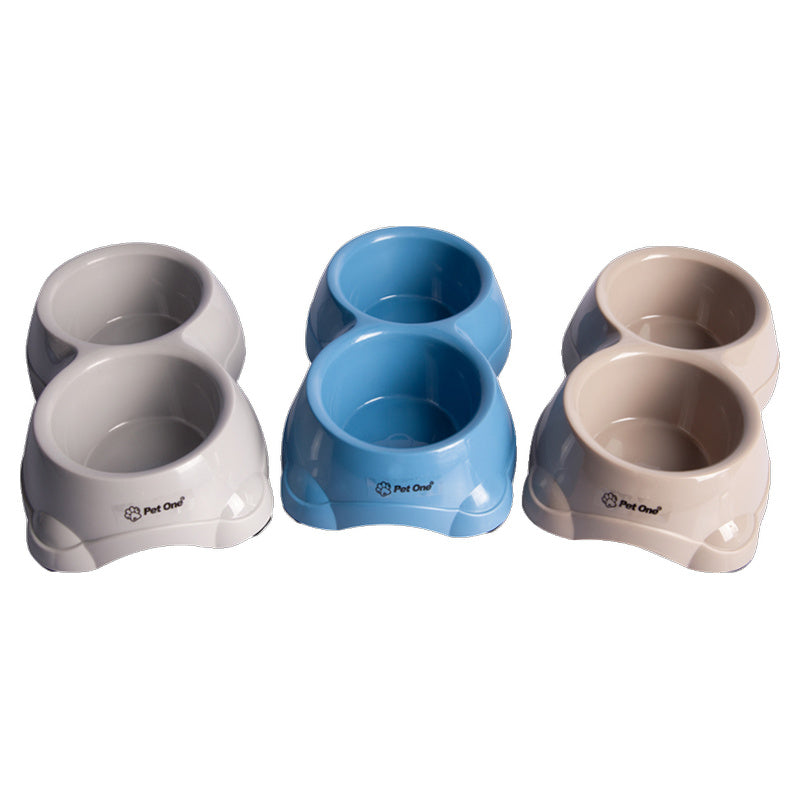 Pet One Double Non-Slip Bowl