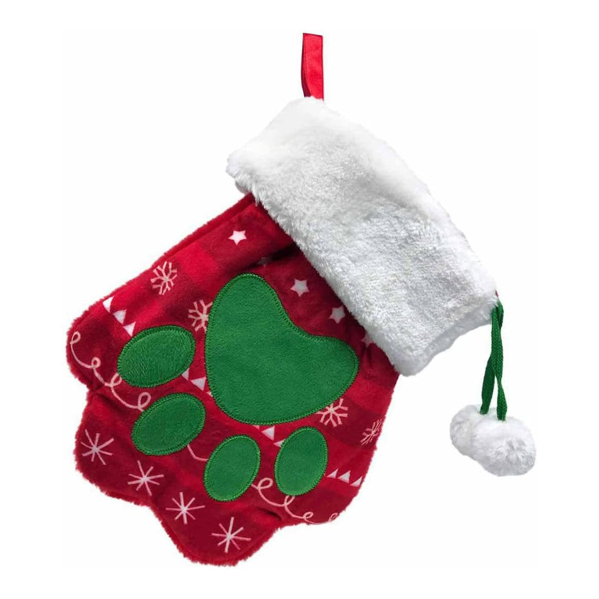 Kong Holiday Stocking Paw Dog Toy (Large)