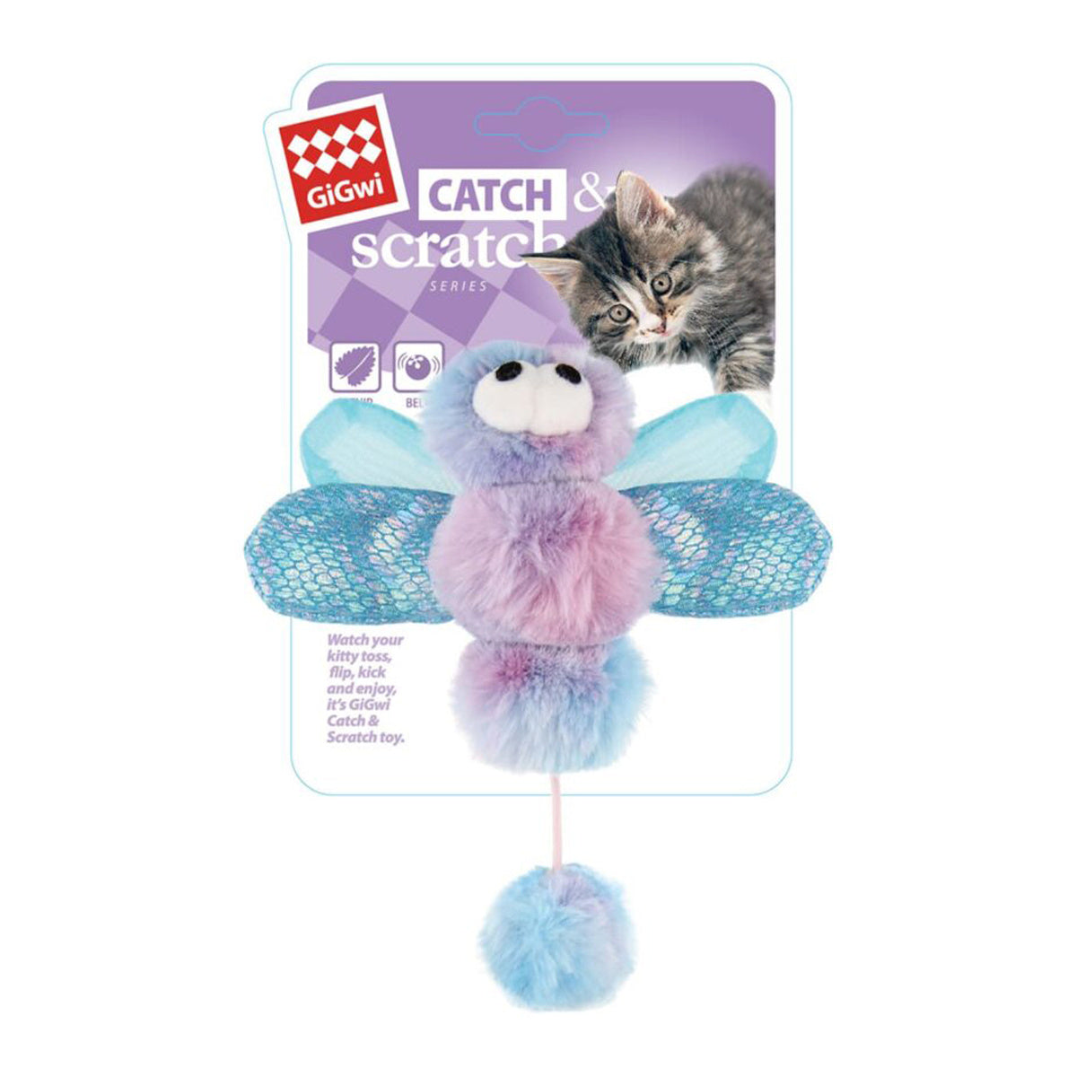 Gigwi Cat Catch & Scratch Ice Cream Toy