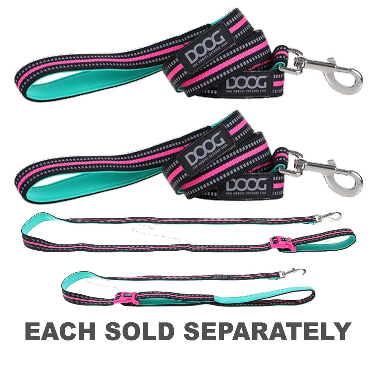 Doog Rin Tin Tin Neon Neoprene Dog Leash