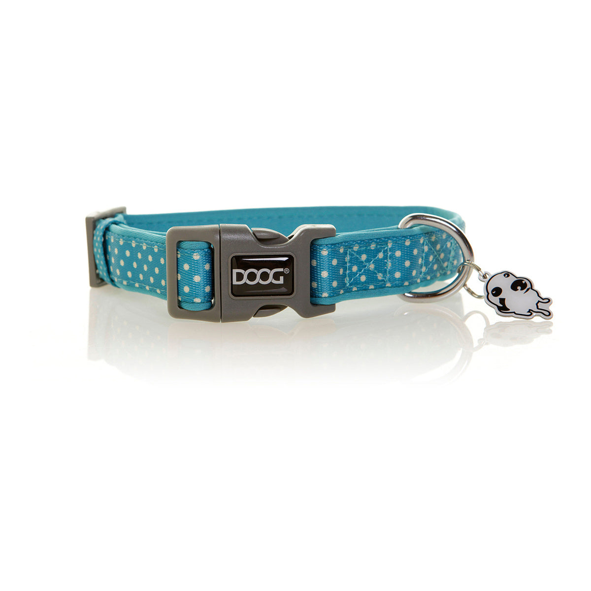 Doog Snoopy Blue Polkadot Dog Collar
