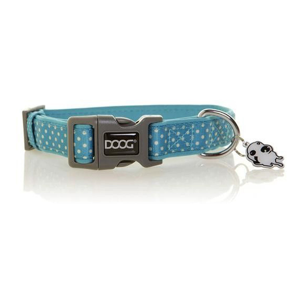 Doog Snoopy Blue Polkadot Dog Collar