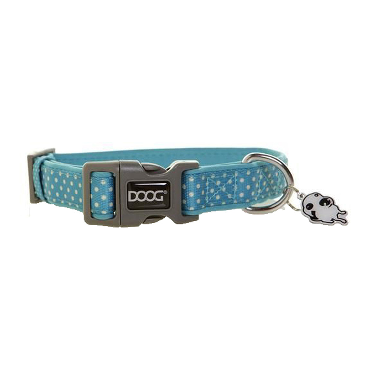 Doog Snoopy Blue Polkadot Dog Collar