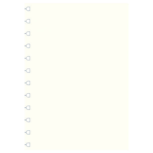 Filofax A4 Notebook Refill 32pk (White)