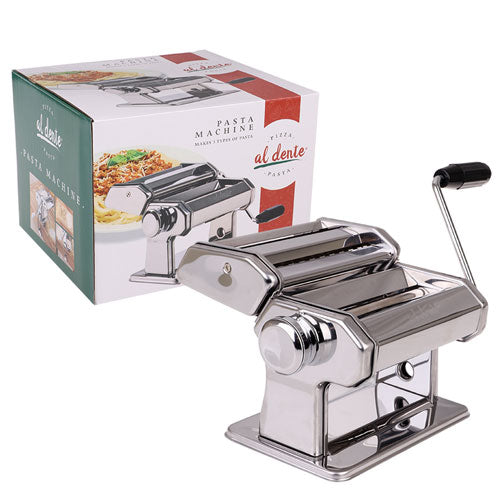 Al Dente Pasta Machine w/ Detachable Cutters 150mm (Chrome)