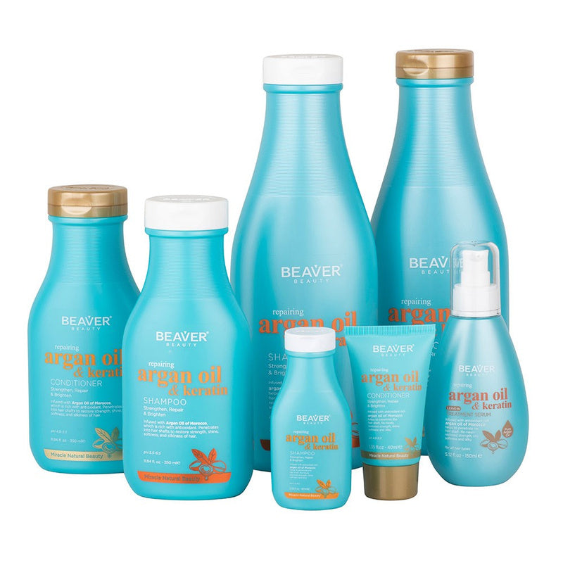 Beaver Argan Oil Keratin Repairing Hair Serum 150mL