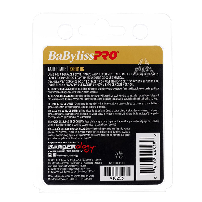 BaBylissPRO Hair Clipper Titanium Blade (Gold)
