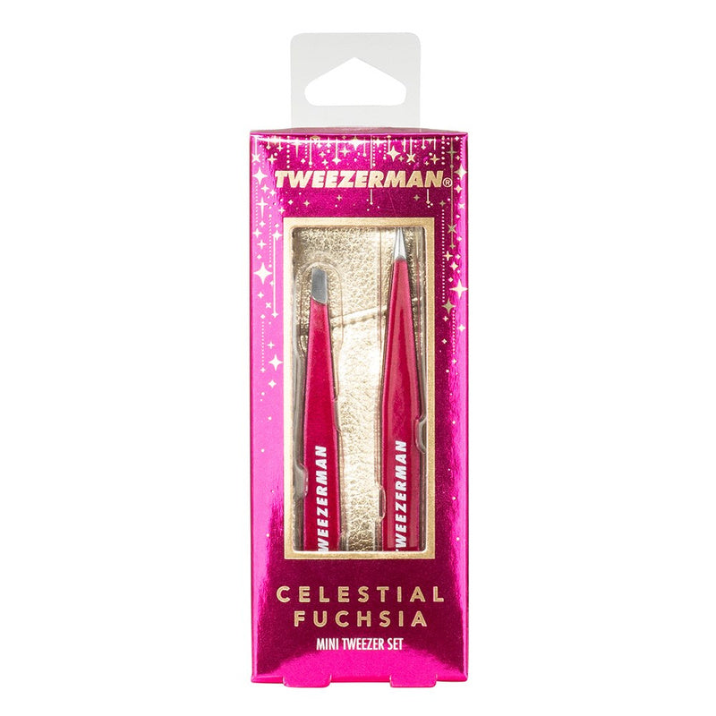 Tweezerman Mini Tweezer Set (Fuchsia)