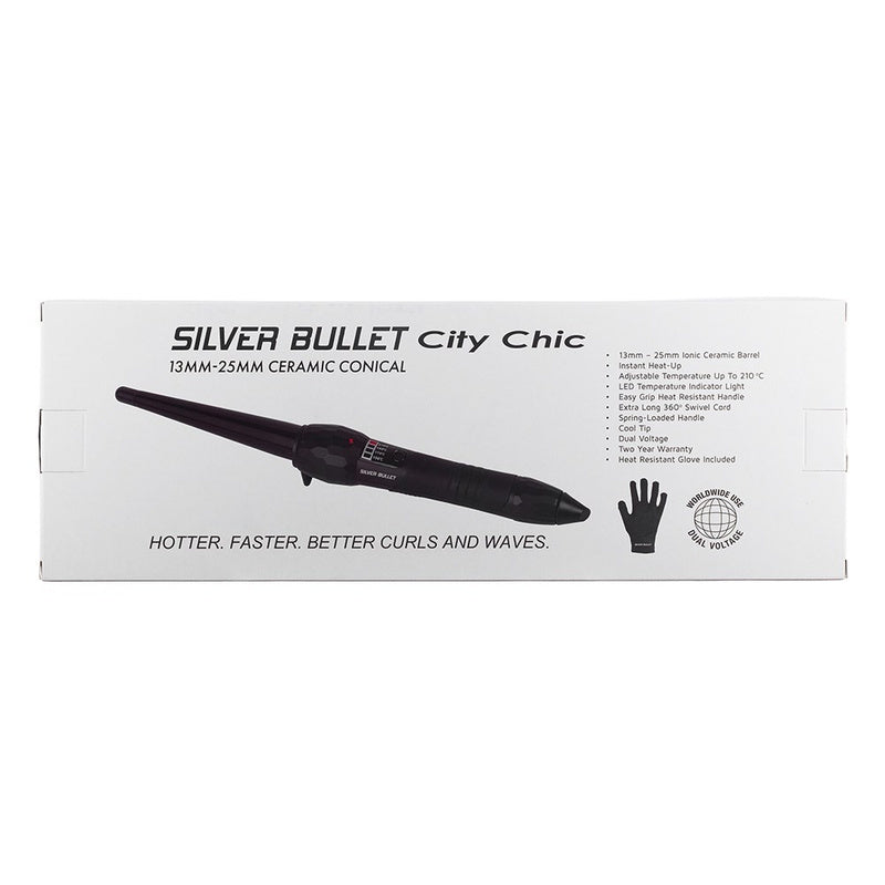Silver Bullet City Chic Conical Curling Iron (Regular)