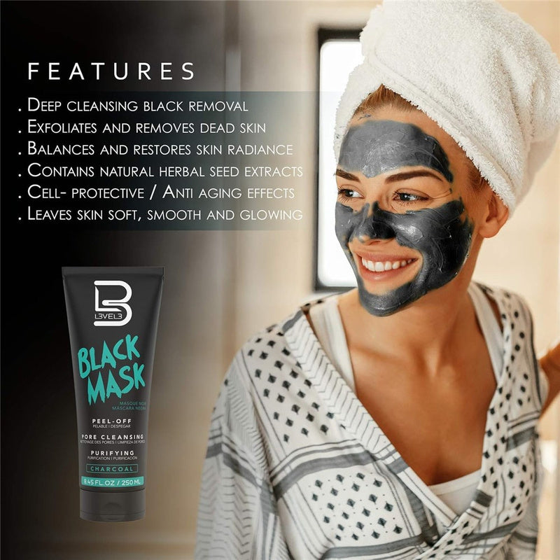 L3VEL3 Black Facial Mask 250mL