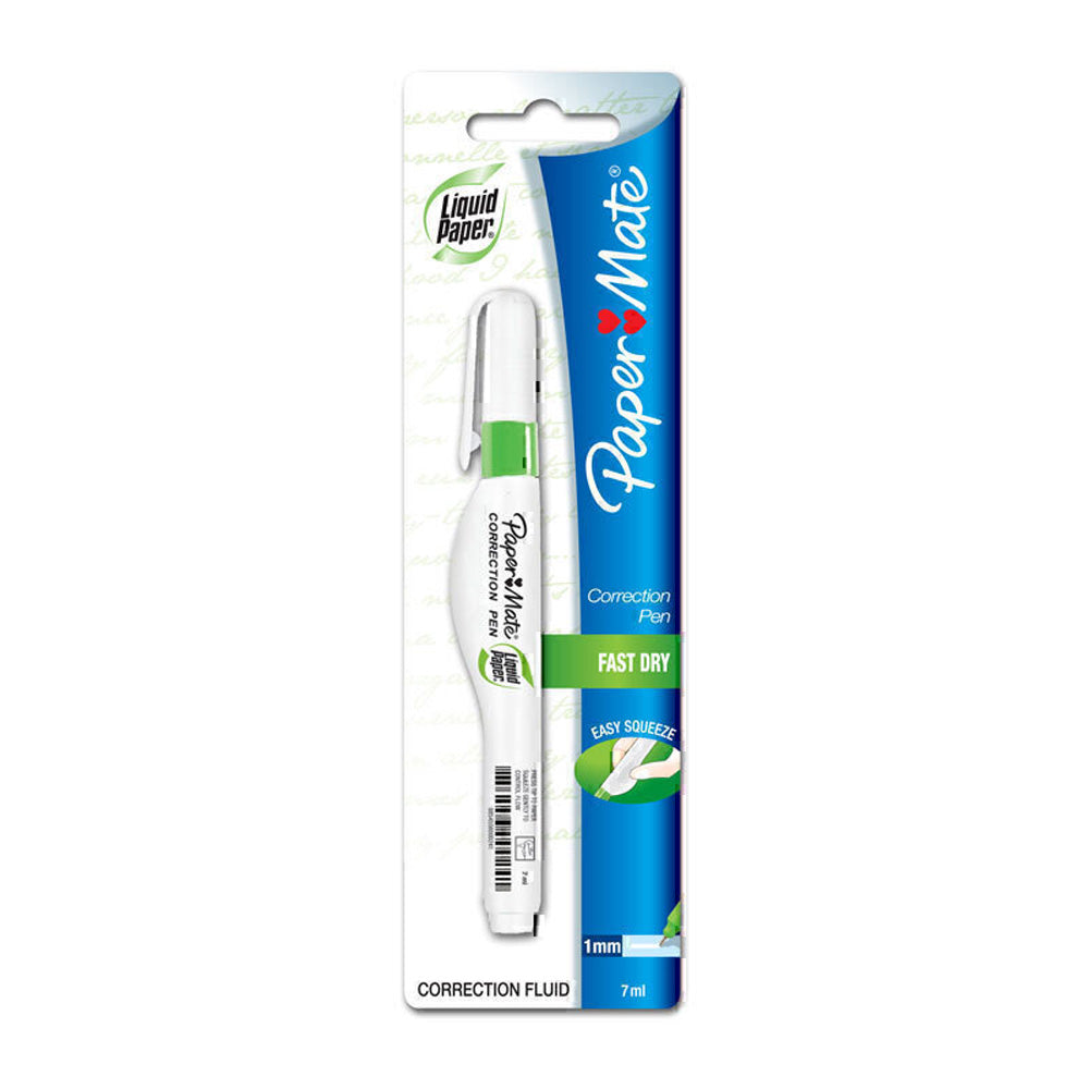 Paper Mate Liquid Paper Correction Pen 7mL (Box of 12)