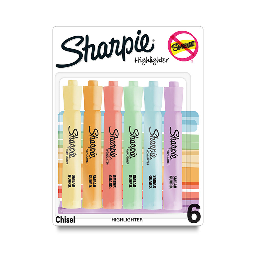 Sharpie Highlighter Tank Pastel (Box of 6)