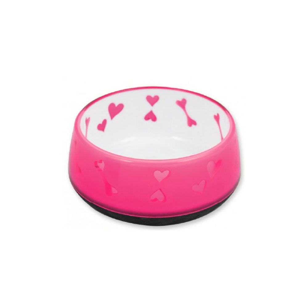 Pawise Lifestyle Dog Love Bowl (Pink)