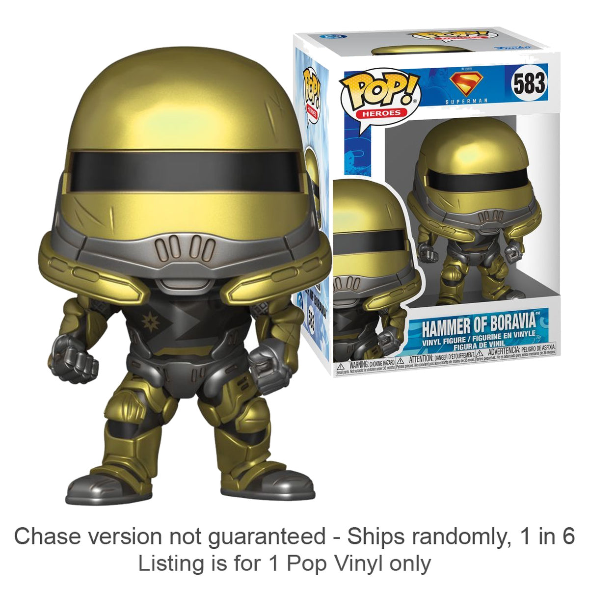 Superman (2025) Hammer of Boravia Pop! Vinyl (Chase Ships 1 in 6)