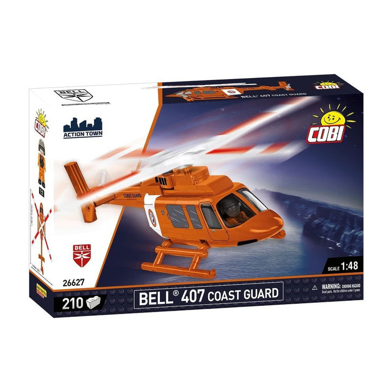 Cobi Bell 407 Coast Guard Helicopter 1:48 Scale