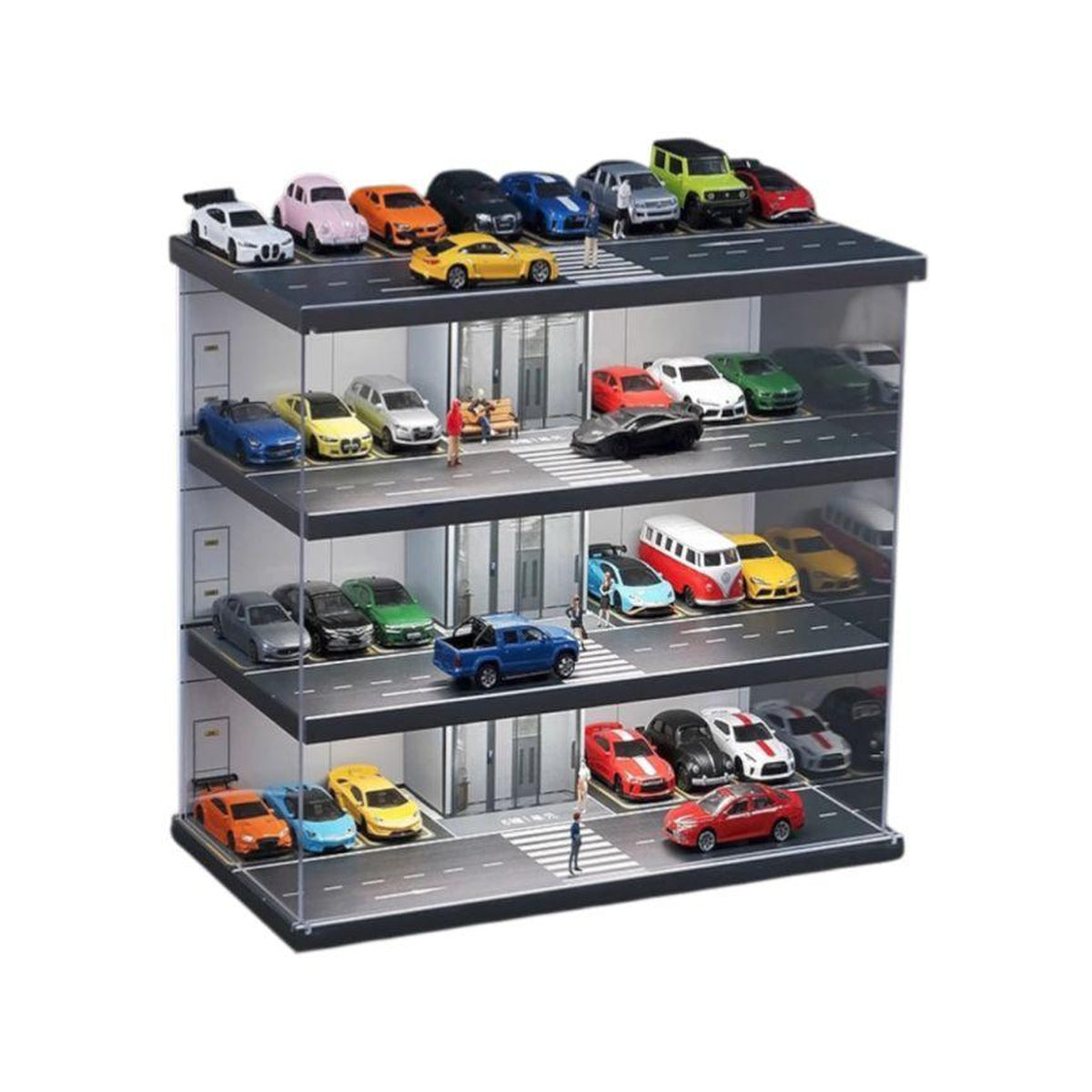 1:64 Elevator Parking Lot w/ Light & Dust Cover Ver B Mini