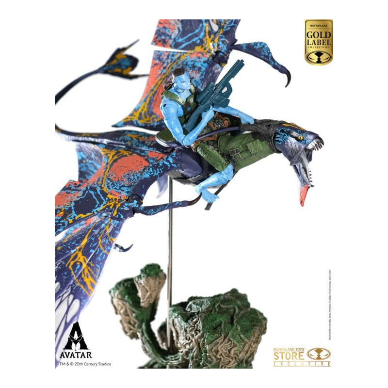 Avatar Quaritch & Banshee Gold Label Figure SDCC